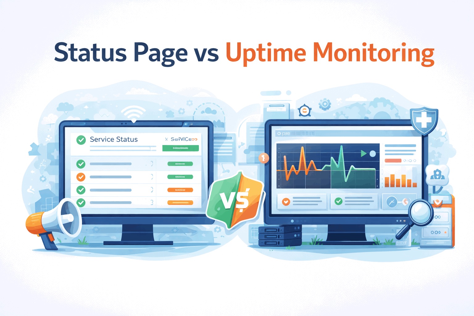 Status Page vs Uptime Monitoring: Whatโs the Difference and Why You Need Both